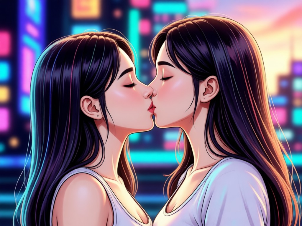 AI generating two avatars from one couple photo