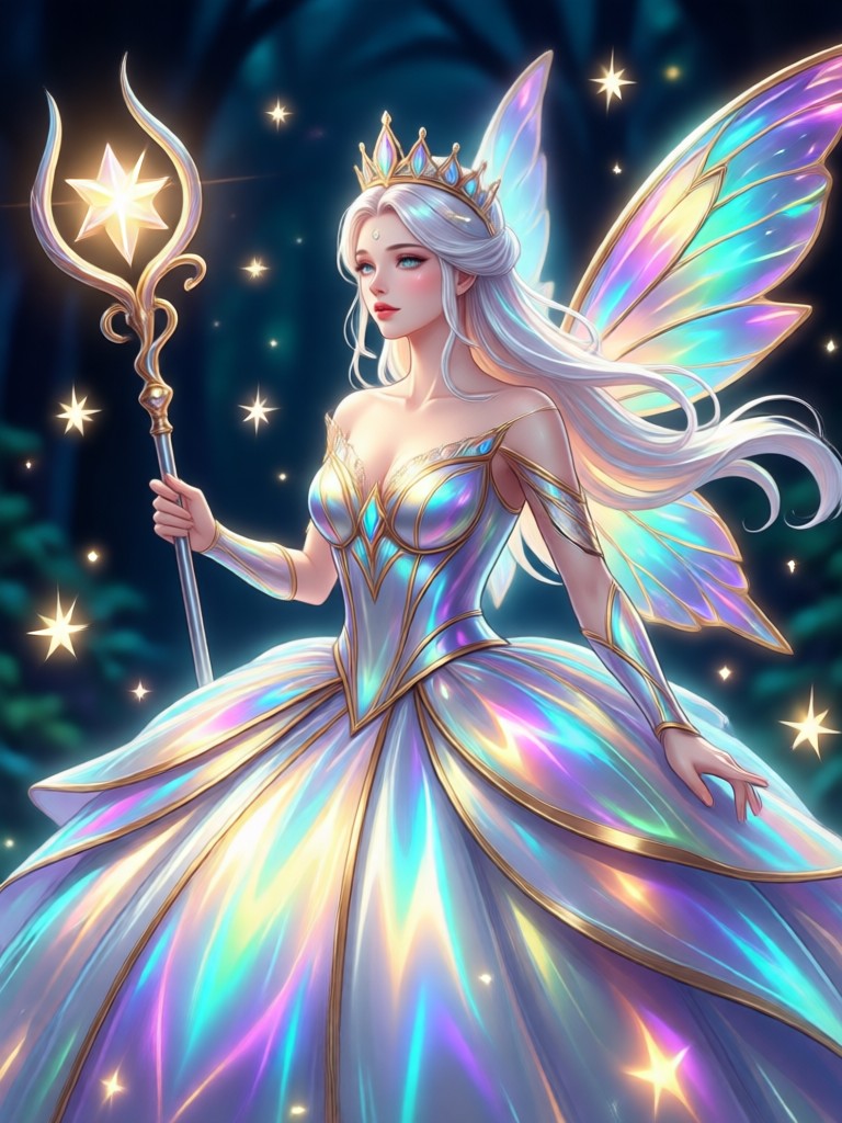 Retrato de rainha sombria de fantasia por IA