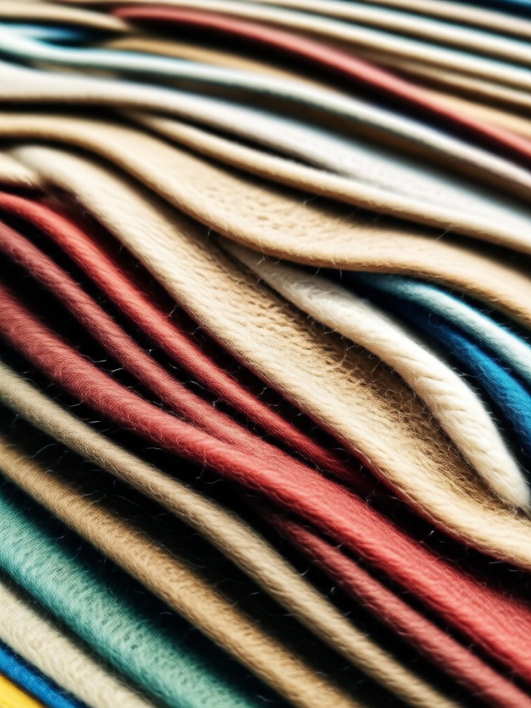 Mountain landscape with AI felt effect creating a wool tapestry look