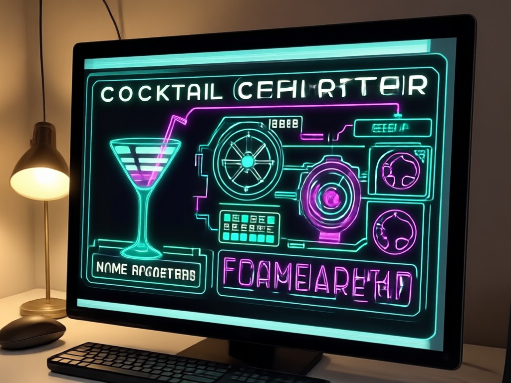 AI generating tropical and smoky themed cocktail names