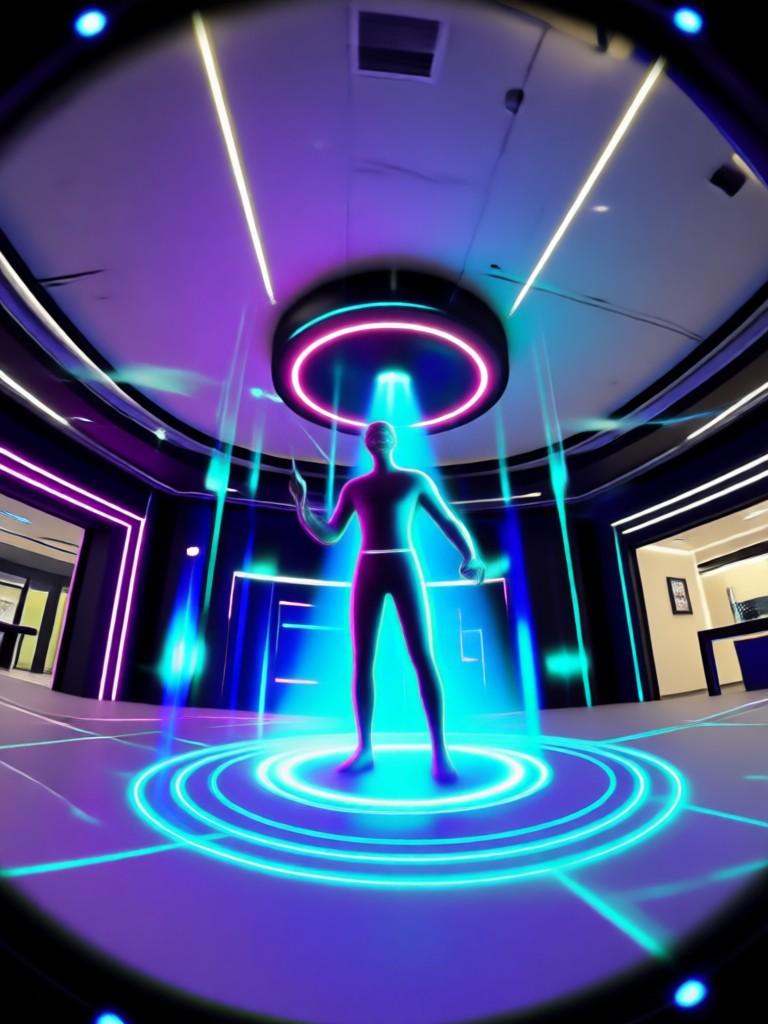 AI camera movement around subject