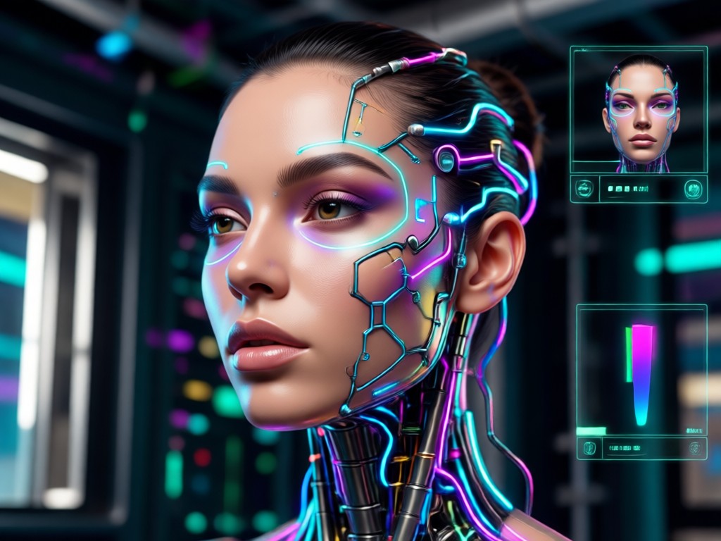 AI generated beautiful woman with realistic details