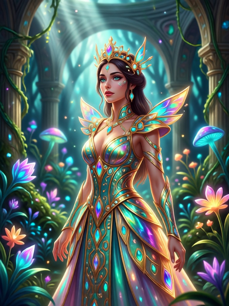 Celestial Princess effect with starry gown
