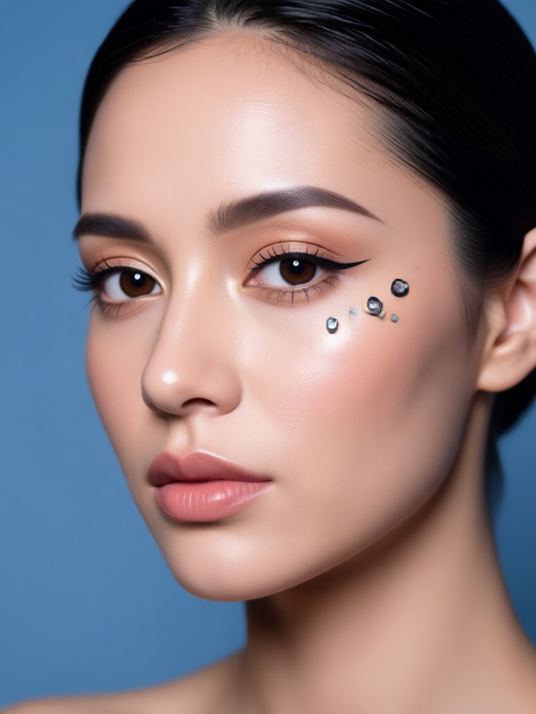 Serene AI generated woman in natural surroundings
