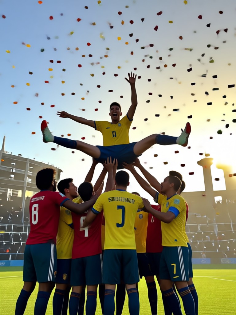 Social media profile picture with team badge frame