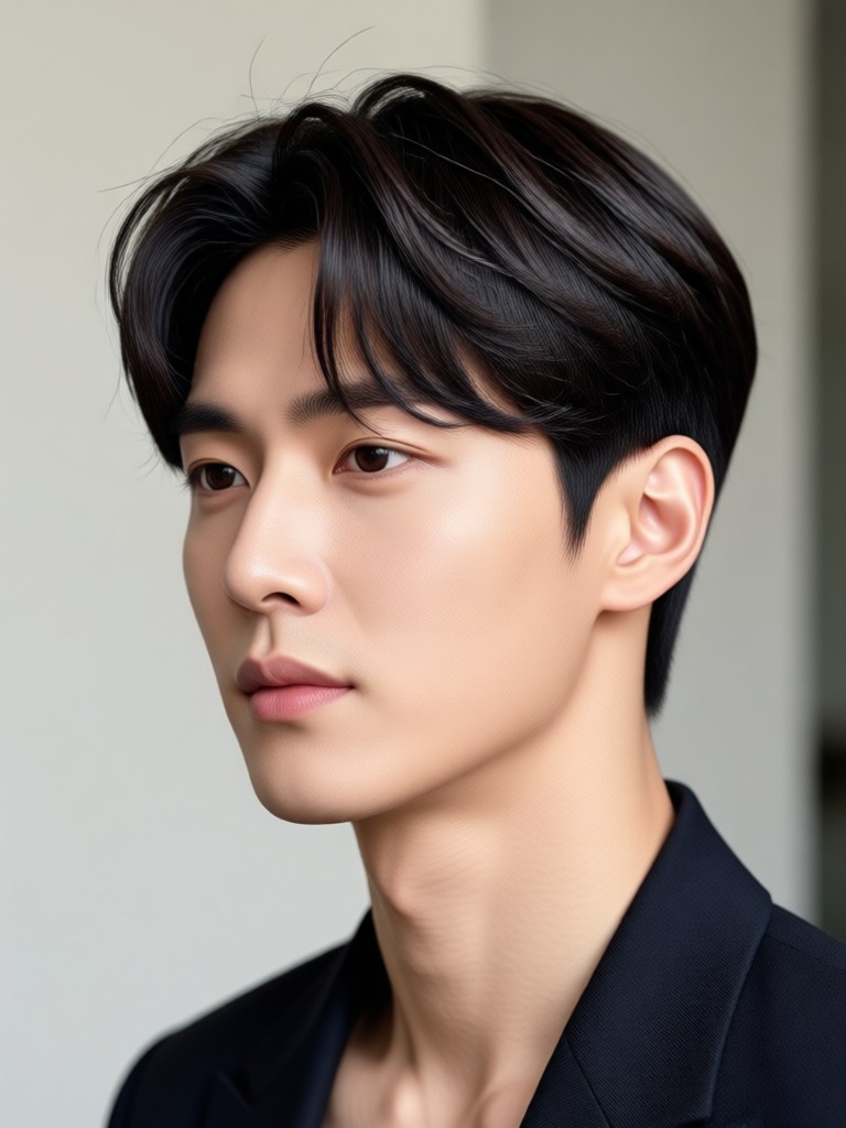 Korean hairstyle AI mobile app interface