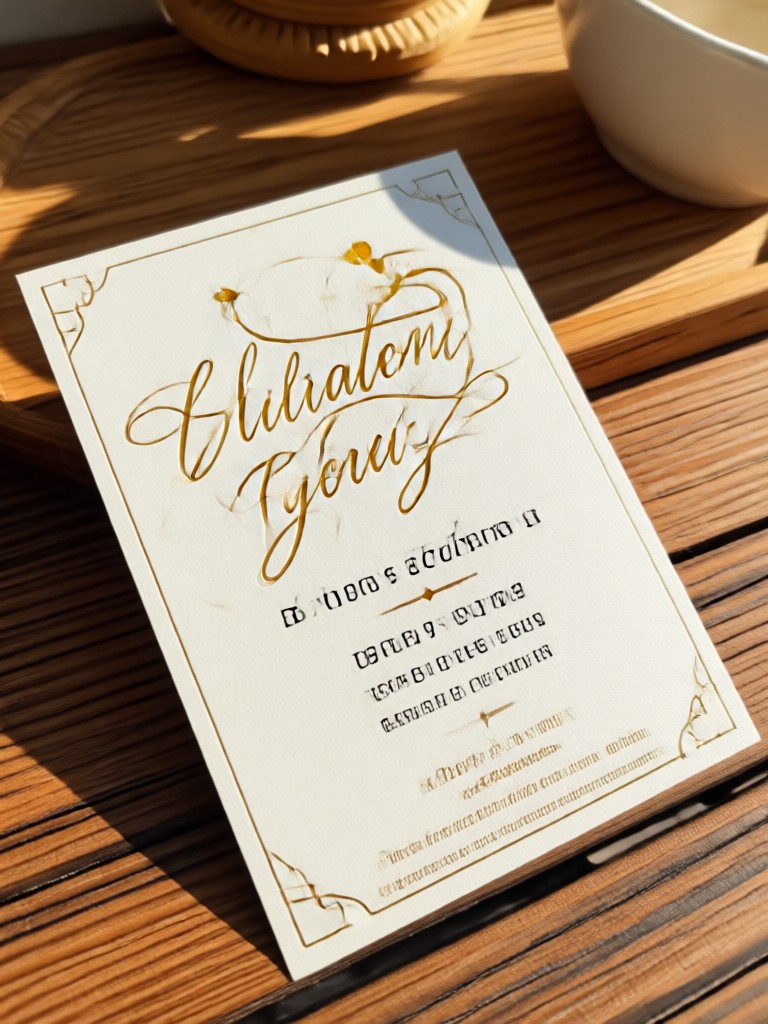Desain undangan pernikahan garden party