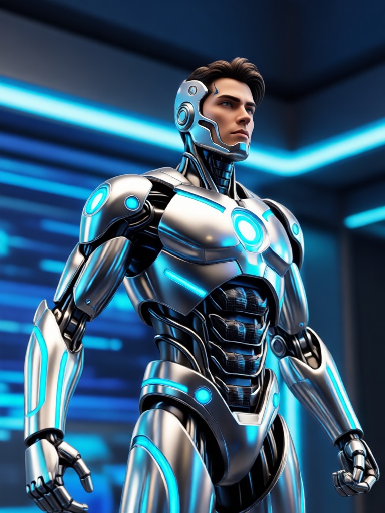 Steampunk adventurer AI action hero
