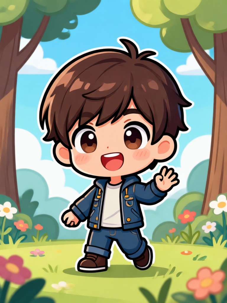 Vídeo de dança chibi com tema de festival