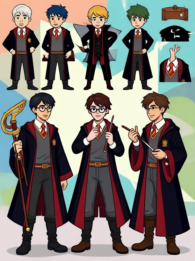 긴 수염과 로브를 입은 AI 덤블도어