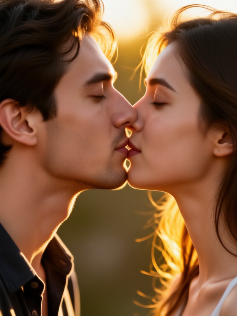 App interface for creating AI kiss video