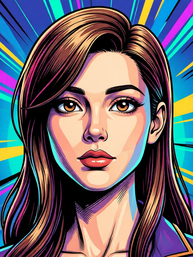Manga style 3D character with detailed eyes