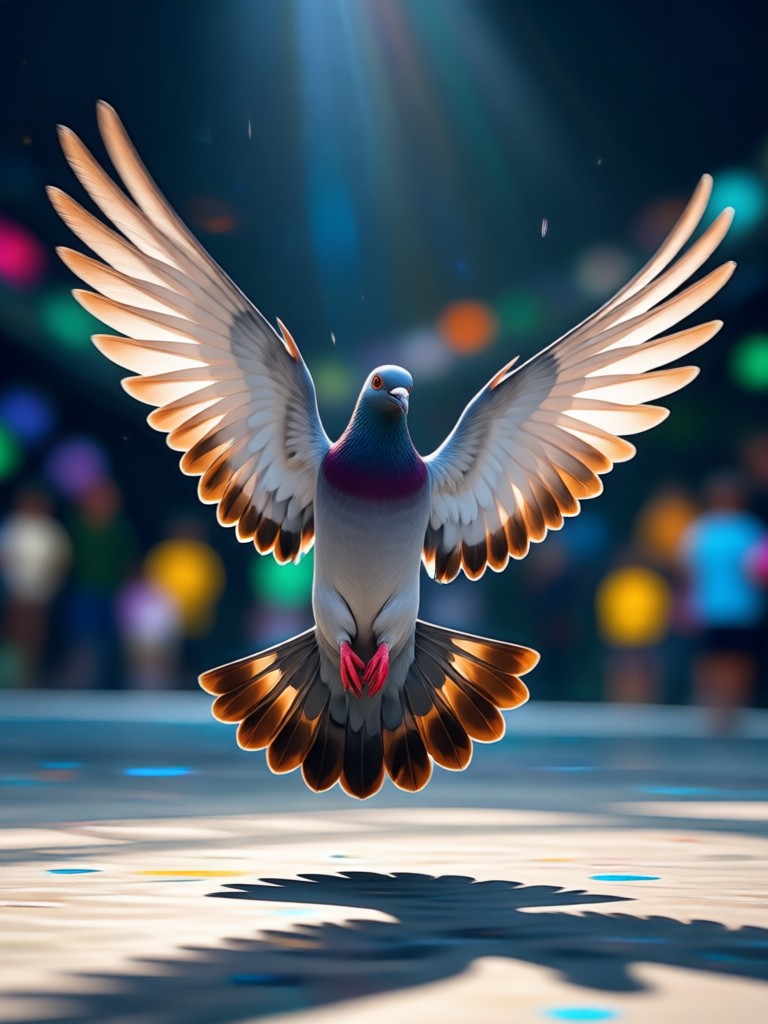 AI Pigeon Dance app preview on phone