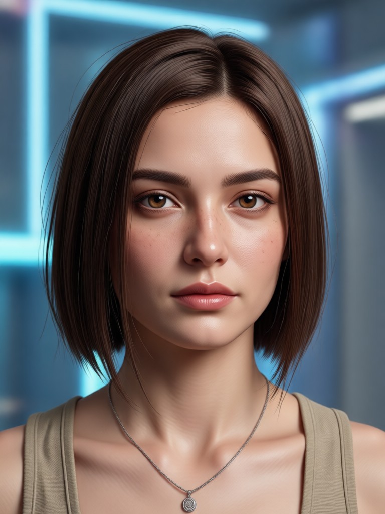 AI artistic portrait filter and lighting transformation