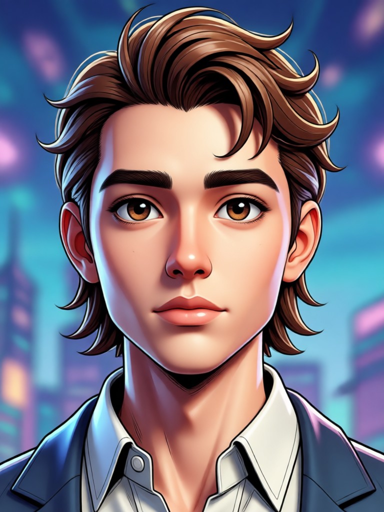 Fantasy elf 3D comic character