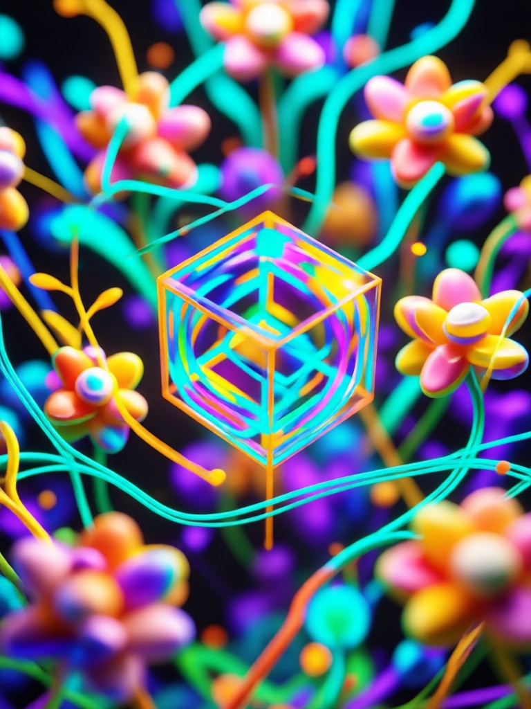 Abstract art created by best AI photo generator