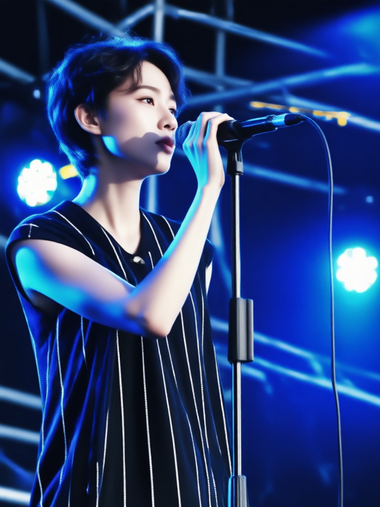 high contrast filter blue stage tease