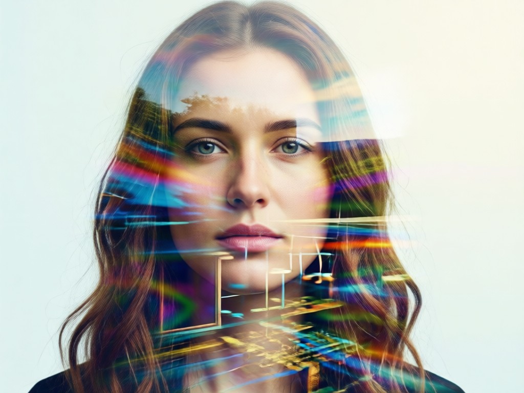 one click professional double exposure result