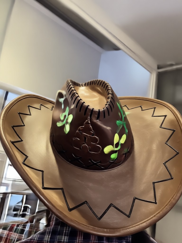 AI generated rodeo look with a classic cowboy hat
