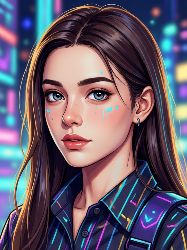 Mobile app interface for AI headshot generator