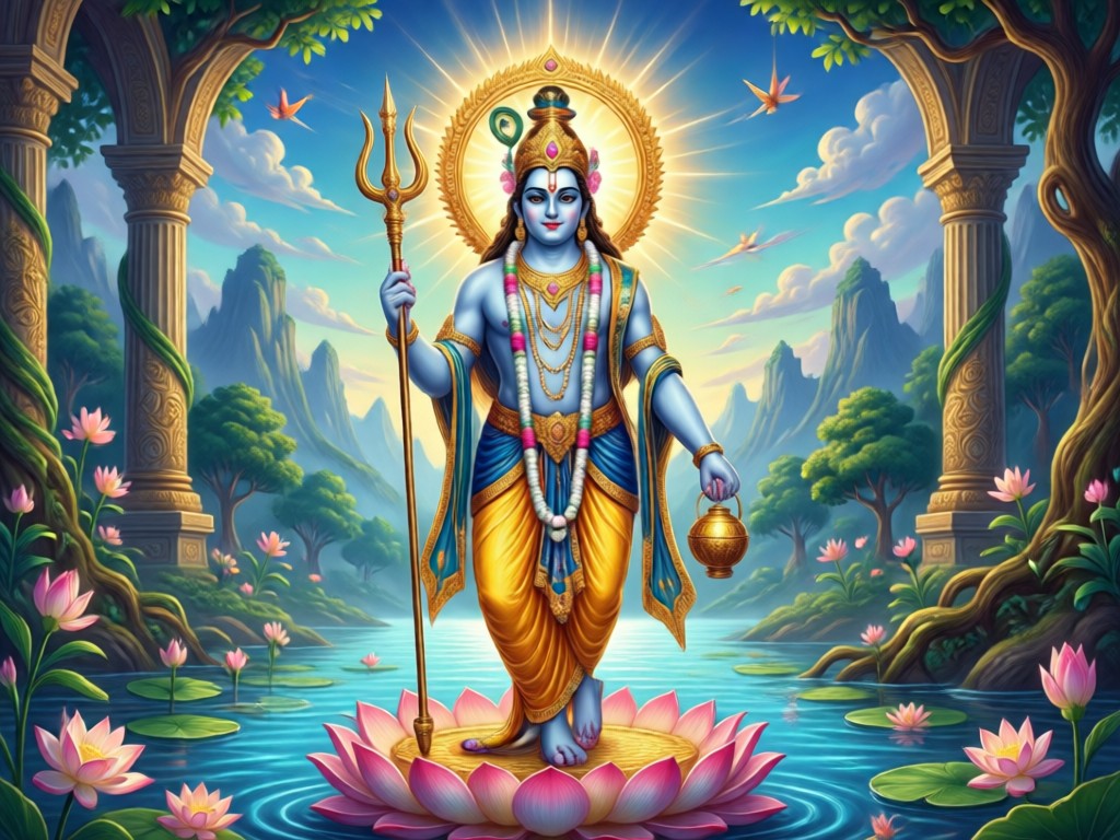 Various AI art styles for Shree Krishna images