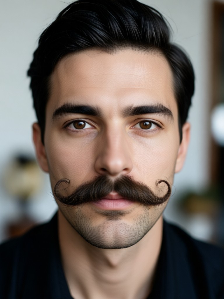 Realistic salt-and-pepper stubble added seamlessly