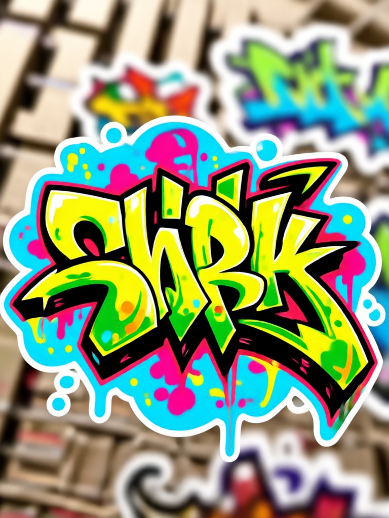 Custom Name Graffiti Sticker