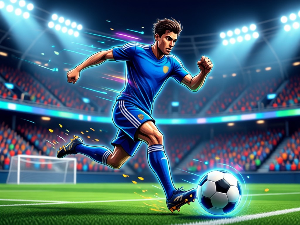 AI animating a football player pose