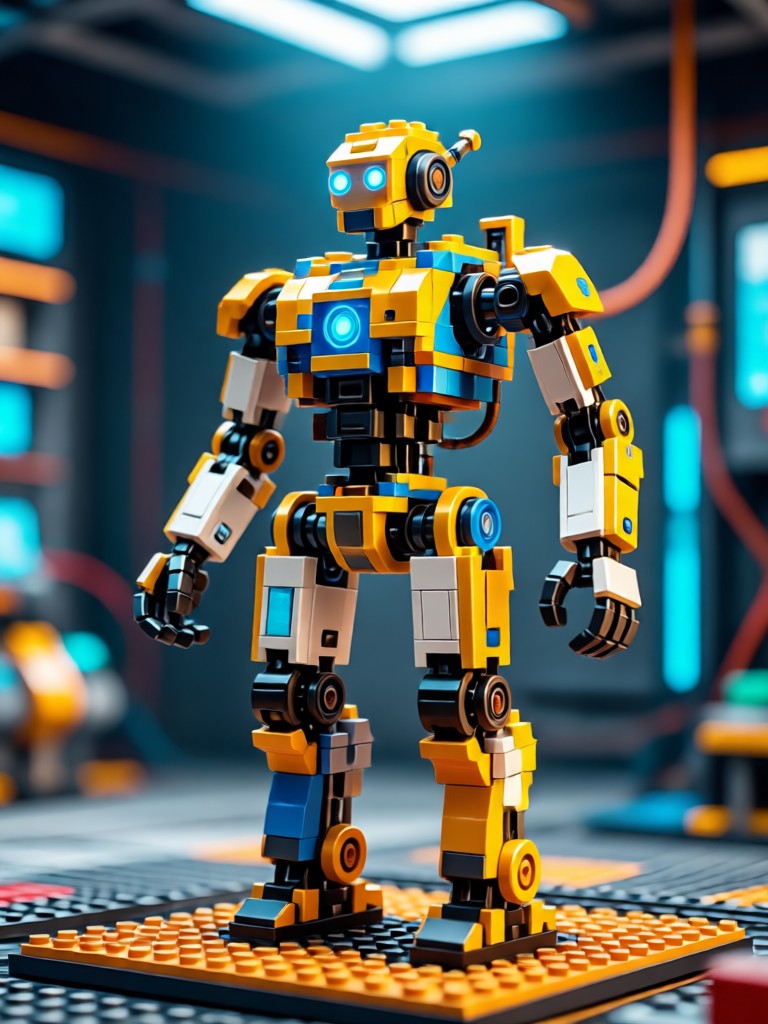 Superhero minifigure AI generation