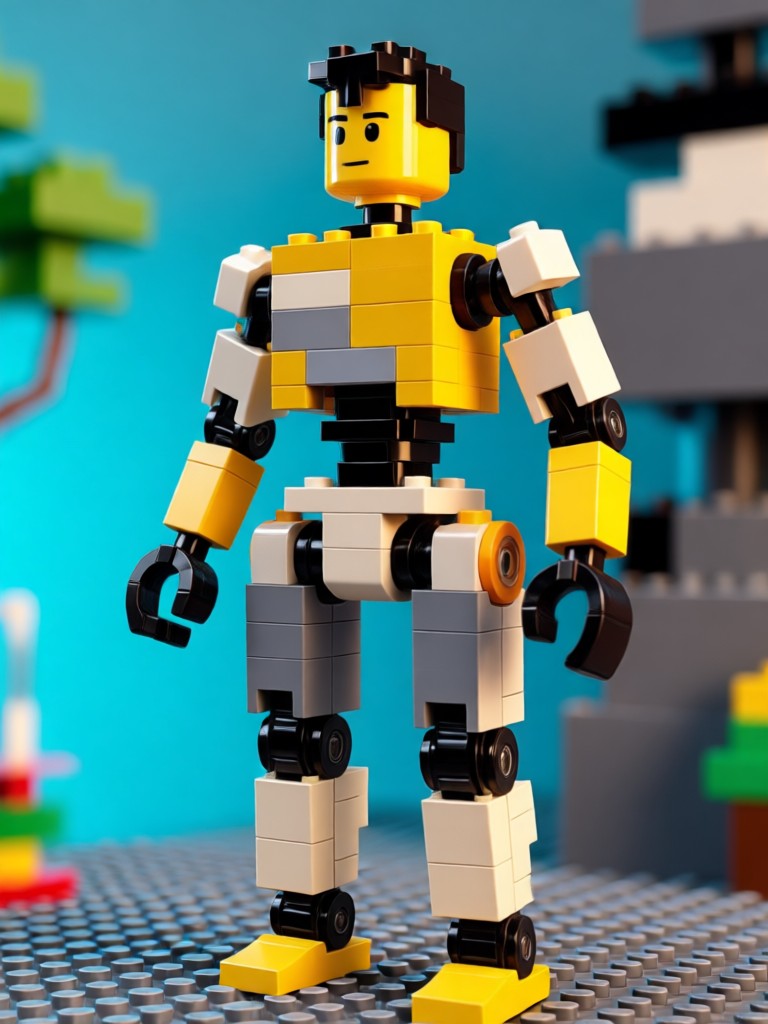 LEGO-fied pet dog photo