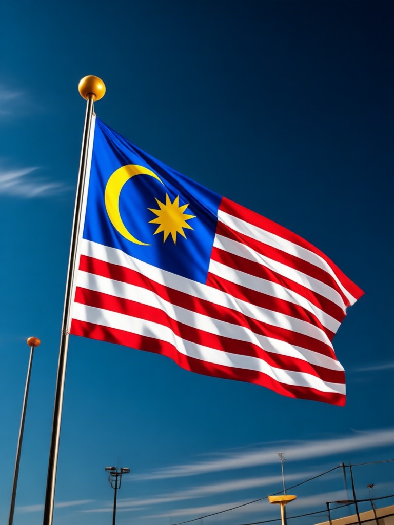 Potret dengan filter patriotik Merdeka