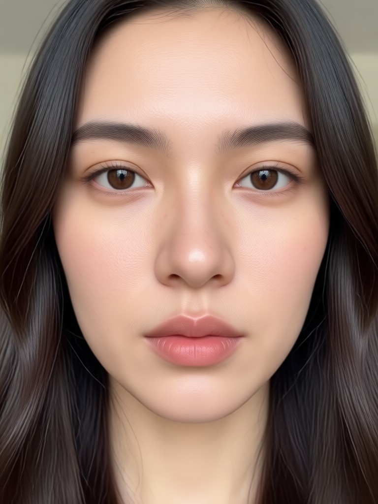 Resultado de edición facial en video: ajuste de forma facial