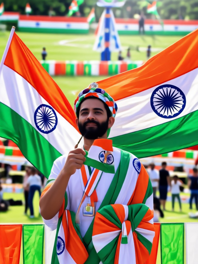 AI art blending traditional and modern India