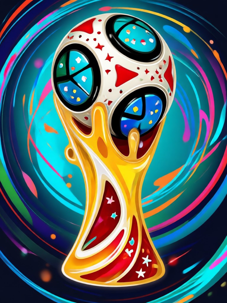 AI World Cup profile picture with German flag face paint