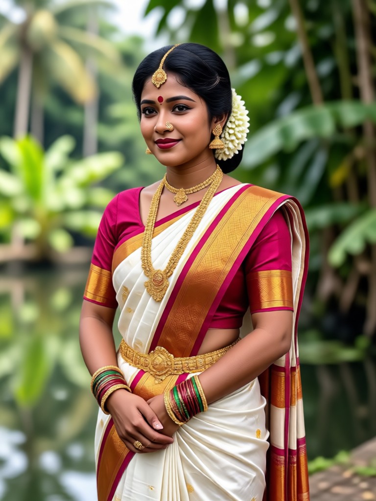 Heyo app interface showing Kerala dress editing on mobile