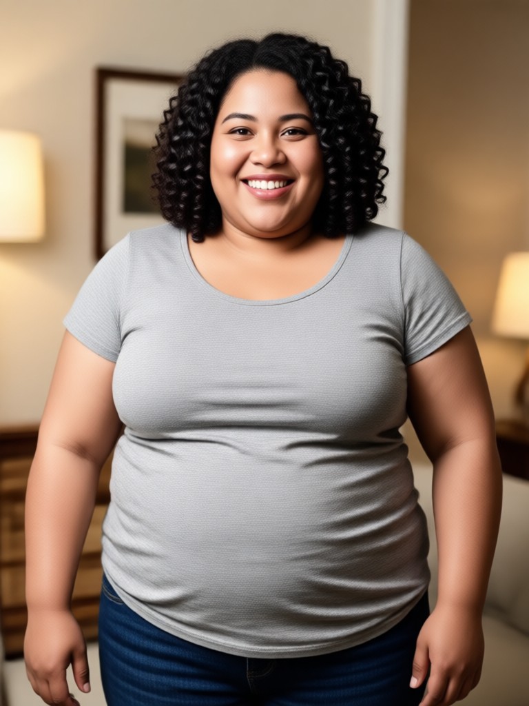 Full body fat AI filter result
