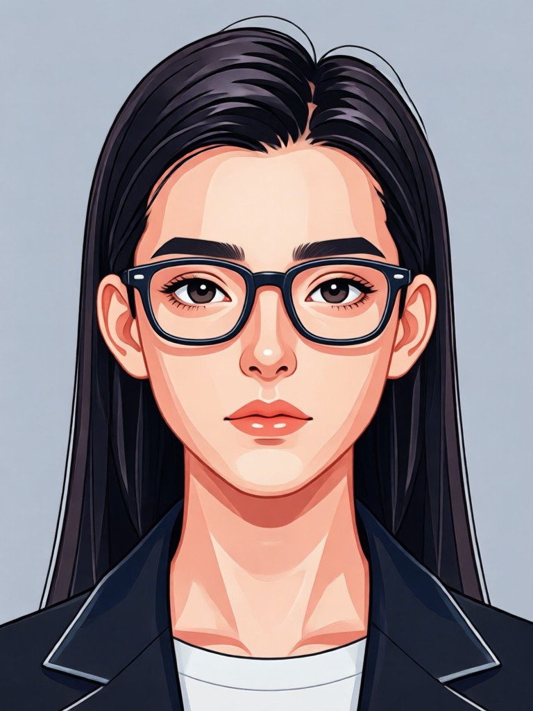Minimalist AI avatar design