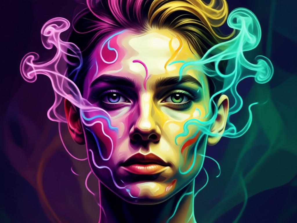 Transferencia de estilo de humo de doble color con un clic