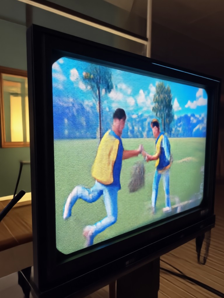 Comparación antes y después de restauración de video con IA