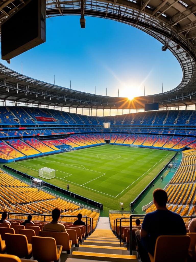 Team photo on World Cup pitch AI