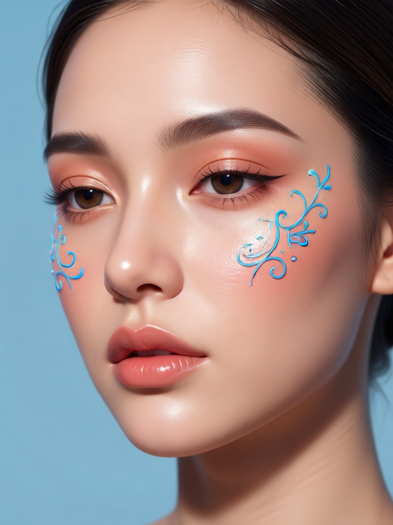 AI generated beautiful woman portrait showcase