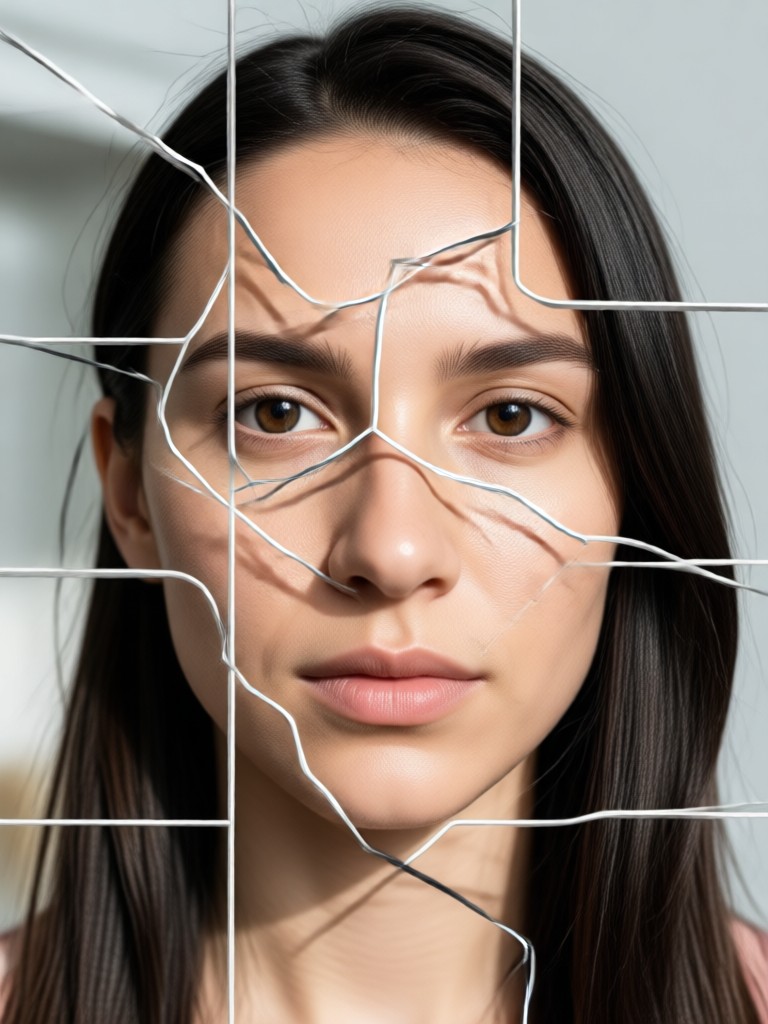 Professional grade face swap used in a digital art piece