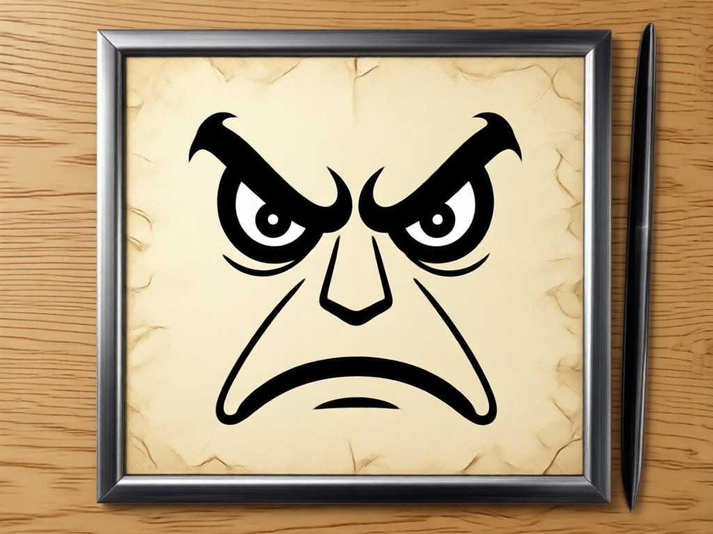 Realistic angry face AI filter transformation
