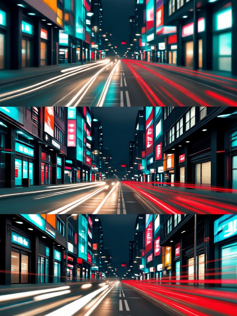 photo transformed to intimate night video