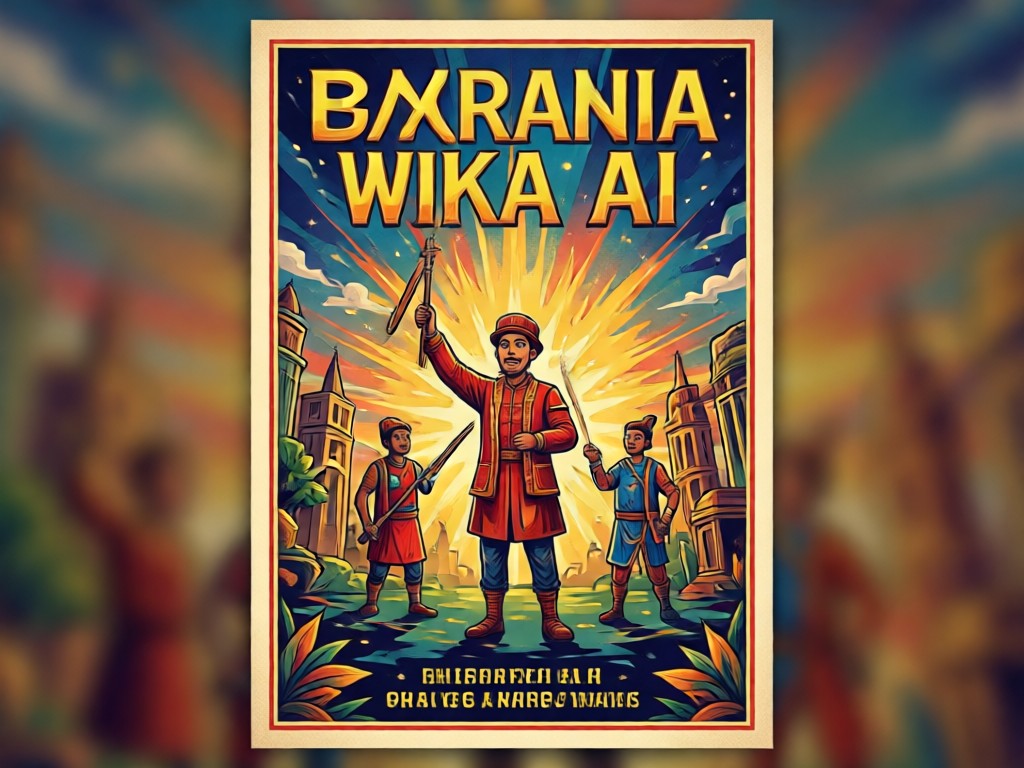 AI poster with custom Tagalog text overlay