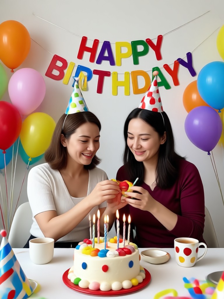 Mom birthday video with multiple photo layouts