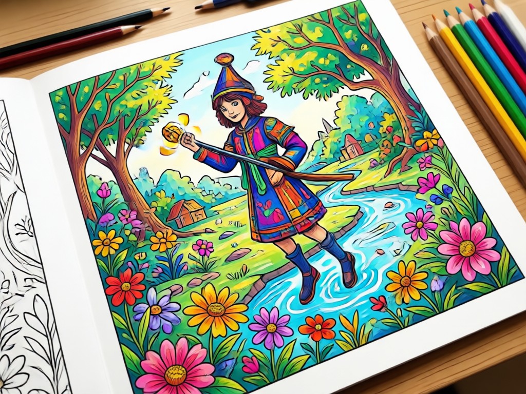 Custom AI coloring page generation feature
