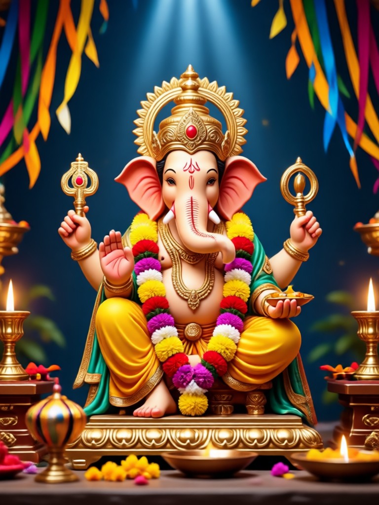 Ganesh Chaturthi AI photo maker app preview