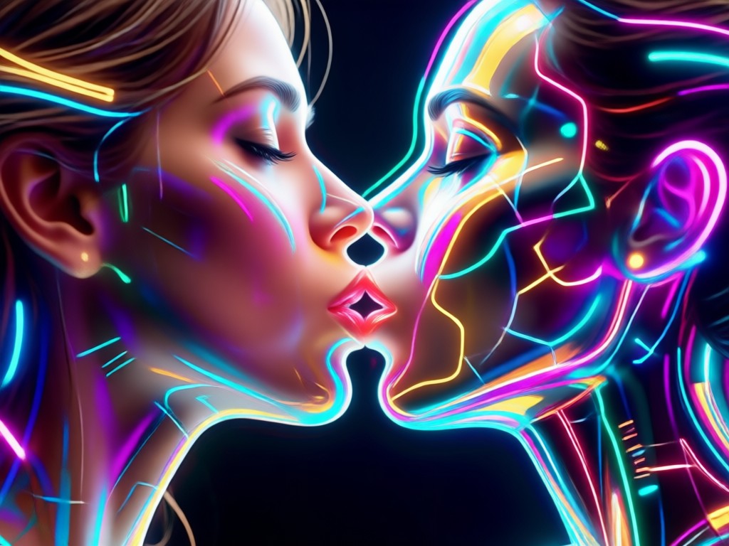 AI anniversary kiss video as a digital gift idea