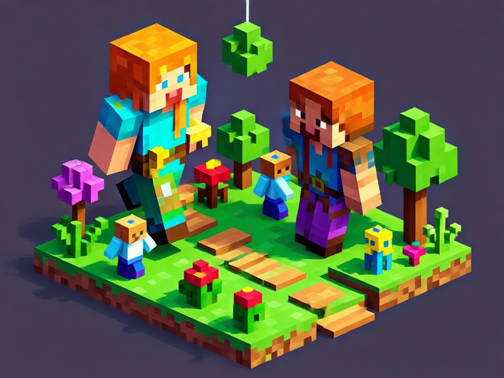 AI Minecraft style generator creative freedom showcase